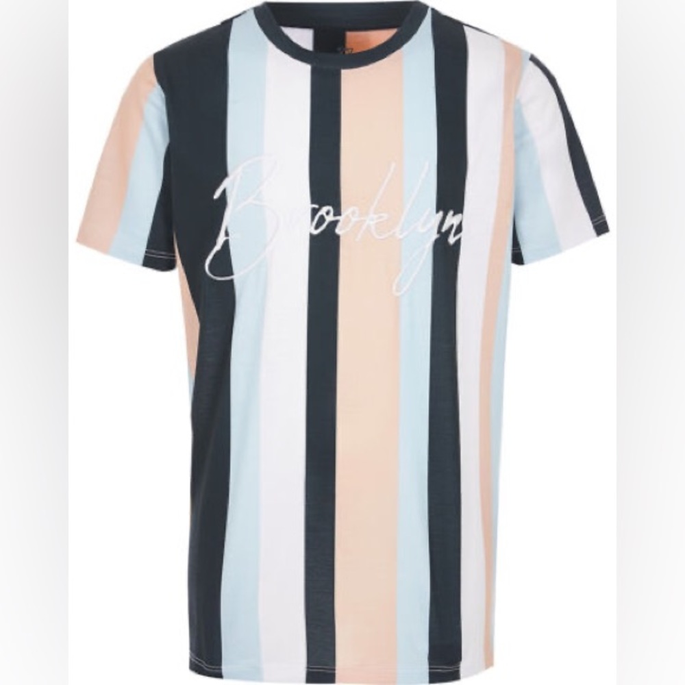 River Island Boys Multicolor Stripe 'Brooklyn' T-Shirt